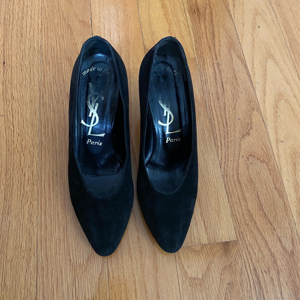 Vintage YSL Suede heels